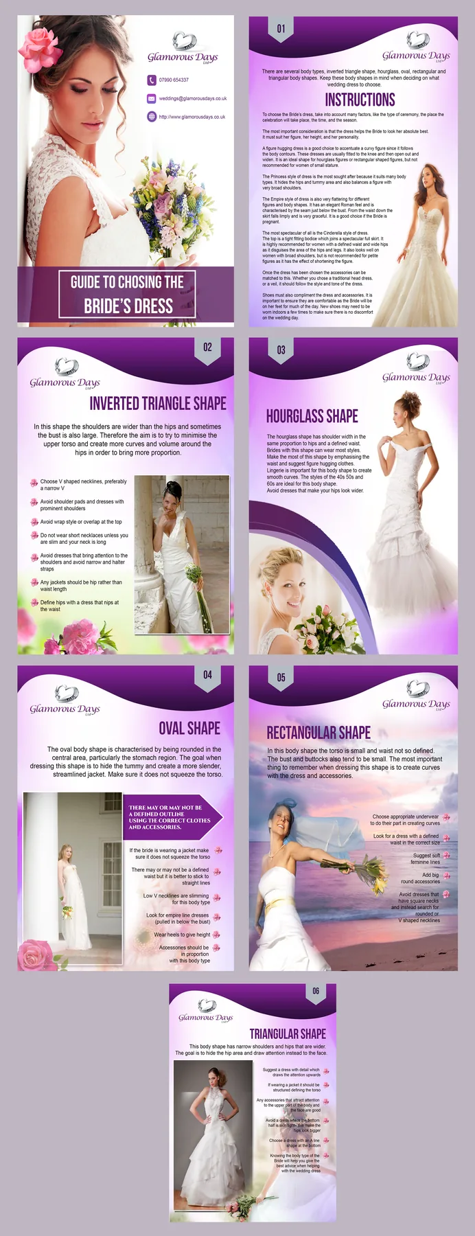 Wedding booklet editorial design